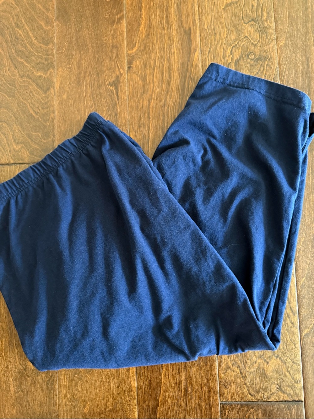Woman Within Navy High-Waist Pull-On Capris Size 3X